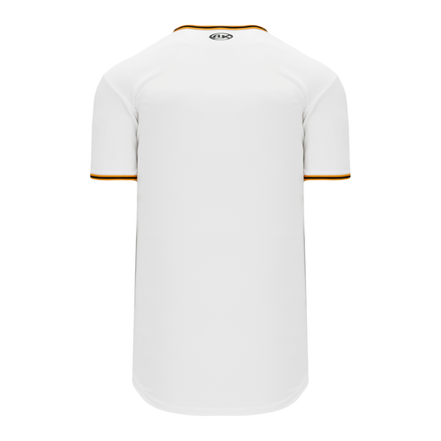Athletic Knit Full Button Baseball Jersey with Braided Trim (BA5500)